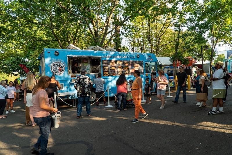 Food truck at a Seattle community event